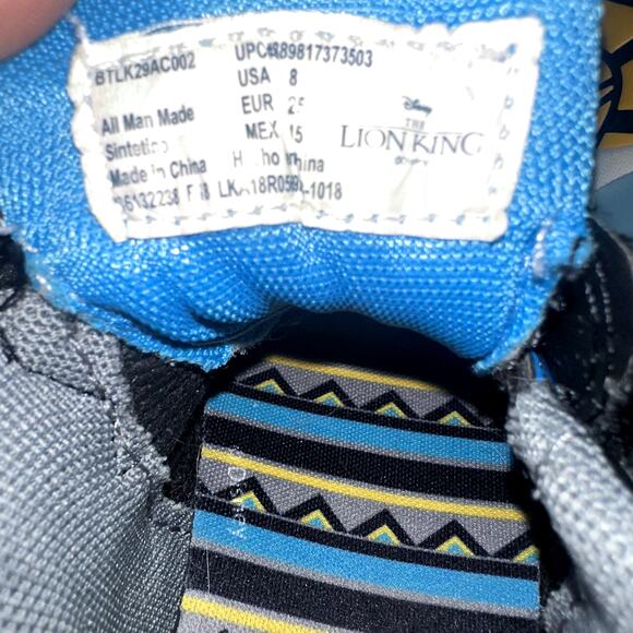 Disney The Lion King Toddler Boy Sz 8 Light Up Hook Loop Athletic Fashion Shoes - Picture 8 of 10